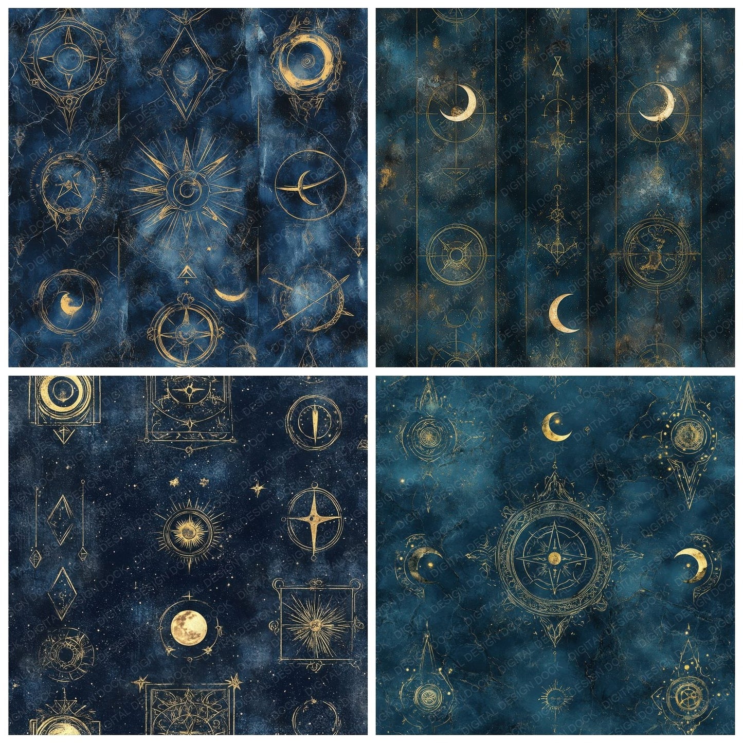 Tarot Arcana Moon Digital Paper Pack (DDD003946)