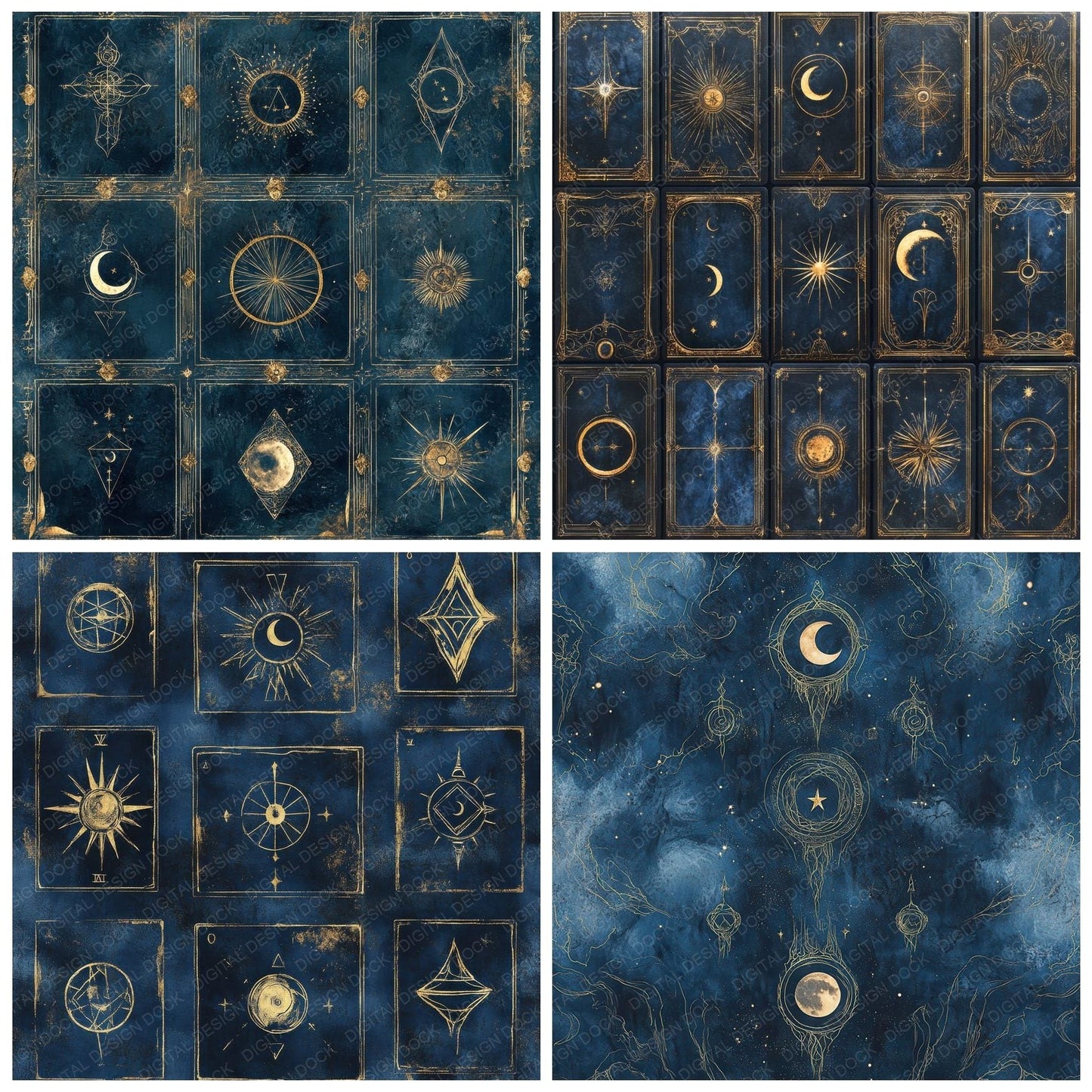 Tarot Arcana Moon Digital Paper Pack (DDD003946)