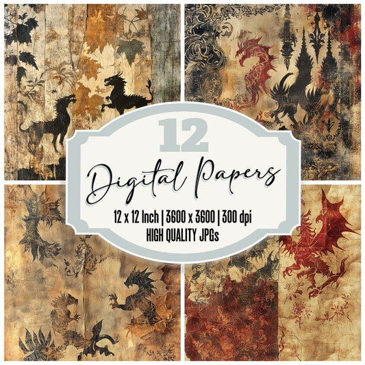 Tattered Legend Weave Digital Paper Pack (DDD003947)