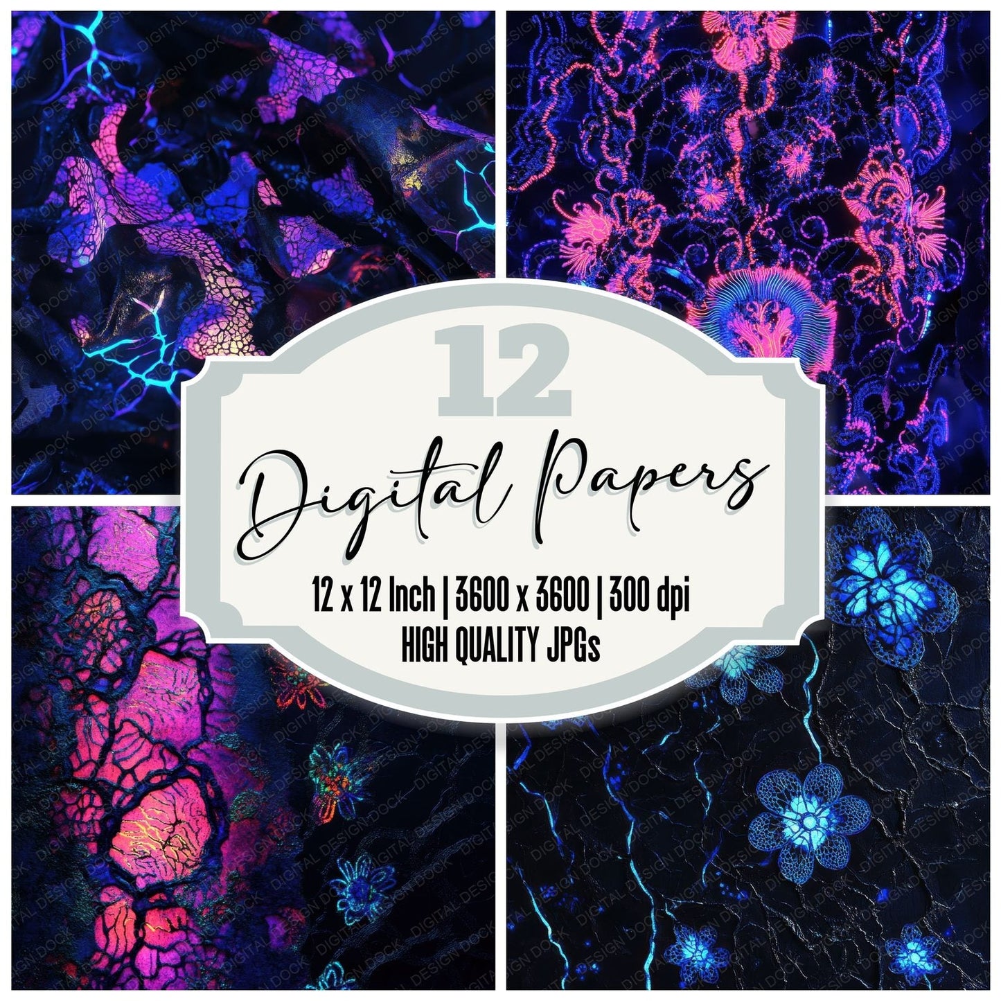 Ultraviolet Gothic Digital Paper Pack (DDD004123)
