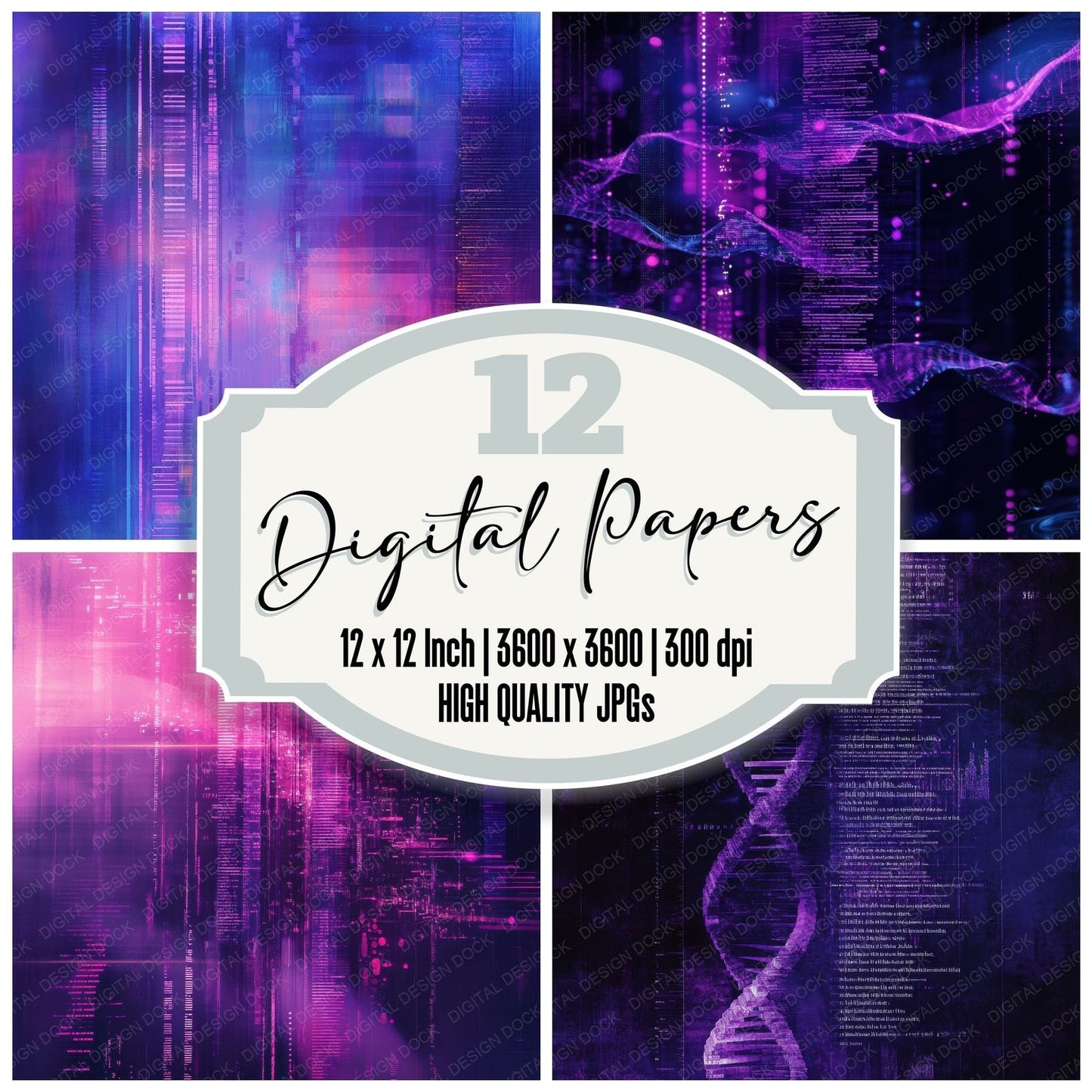 UV Code Sequence Digital Paper Pack (DDD004130)