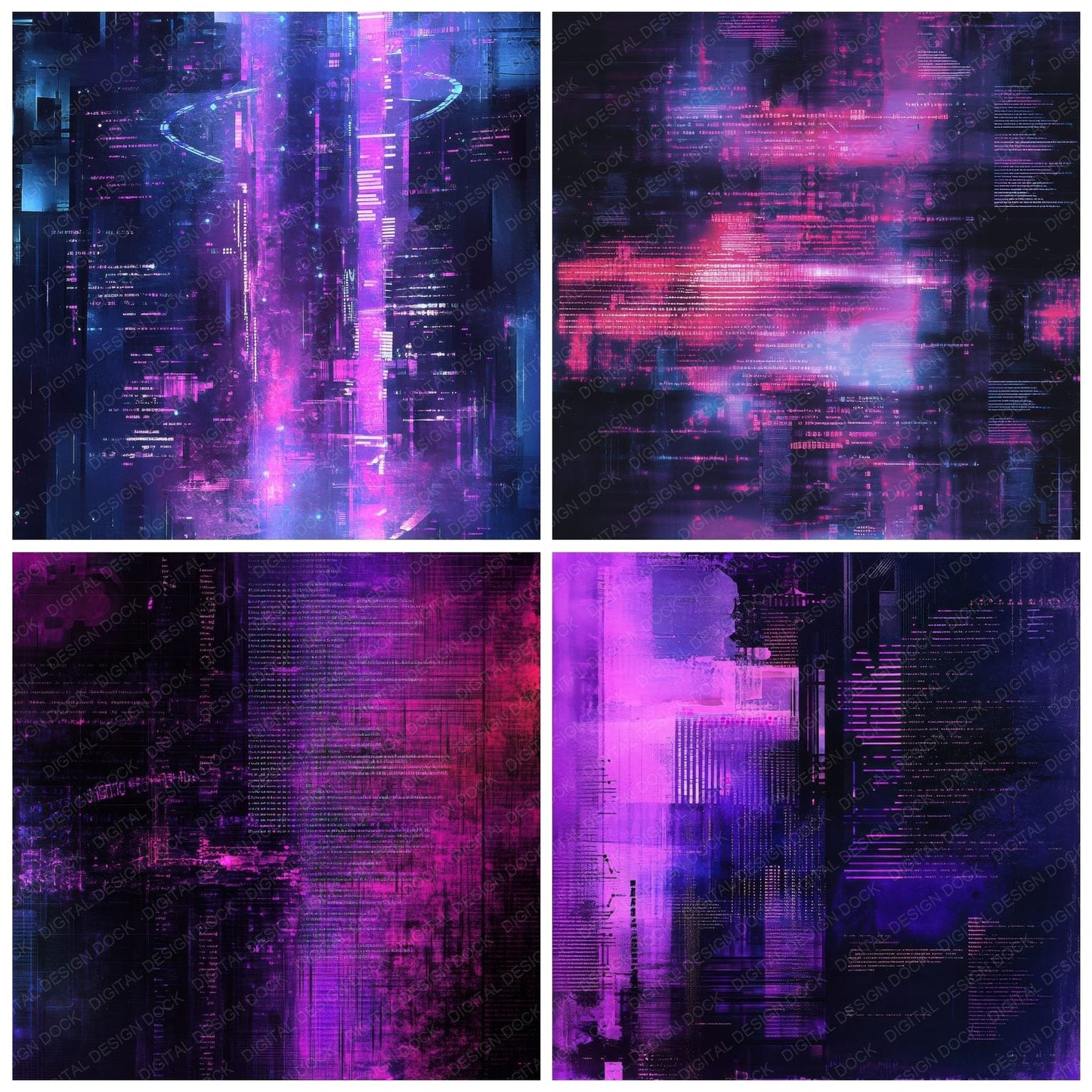 UV Code Sequence Digital Paper Pack (DDD004130)