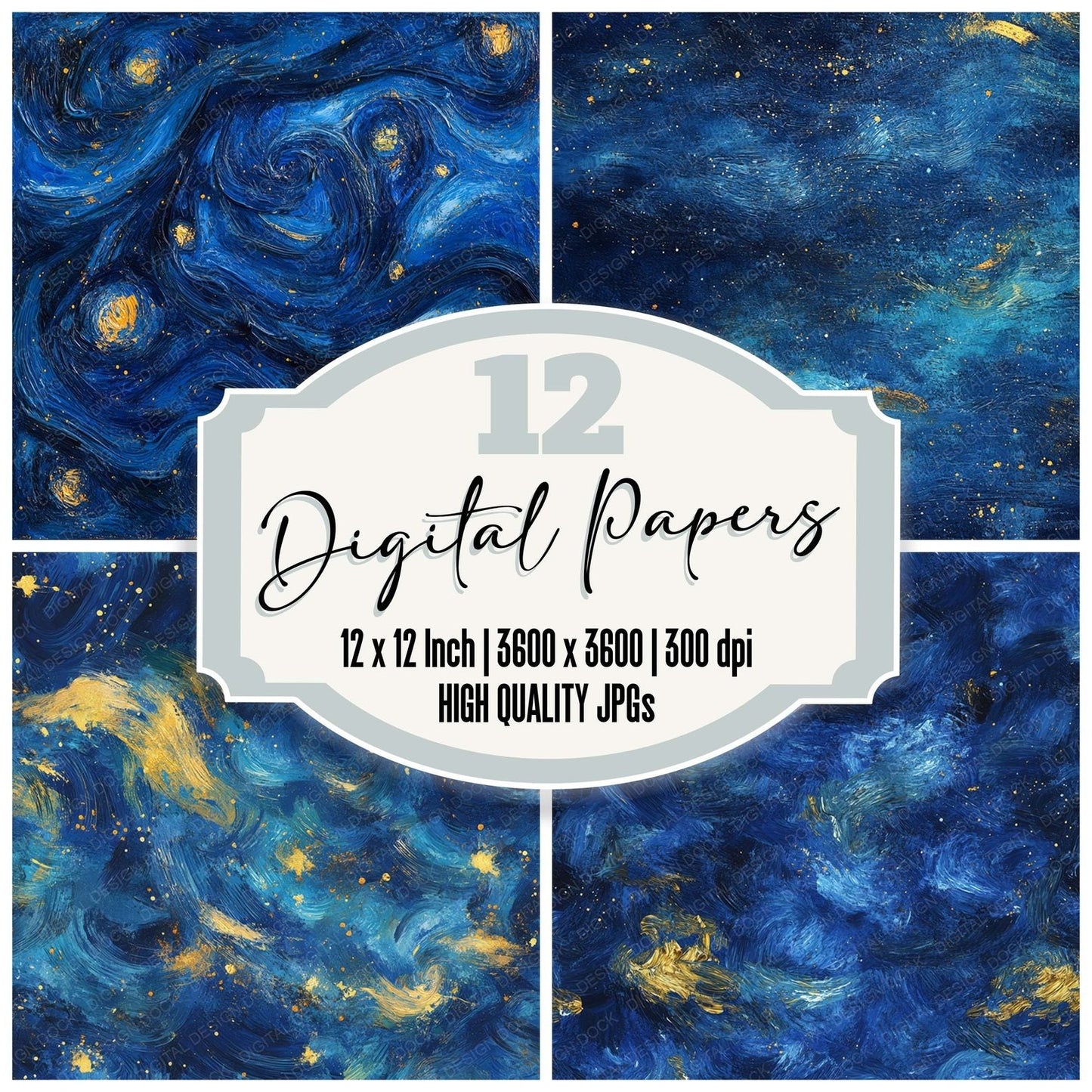 Van Gogh Inspired Digital Paper Pack (DDD004135)