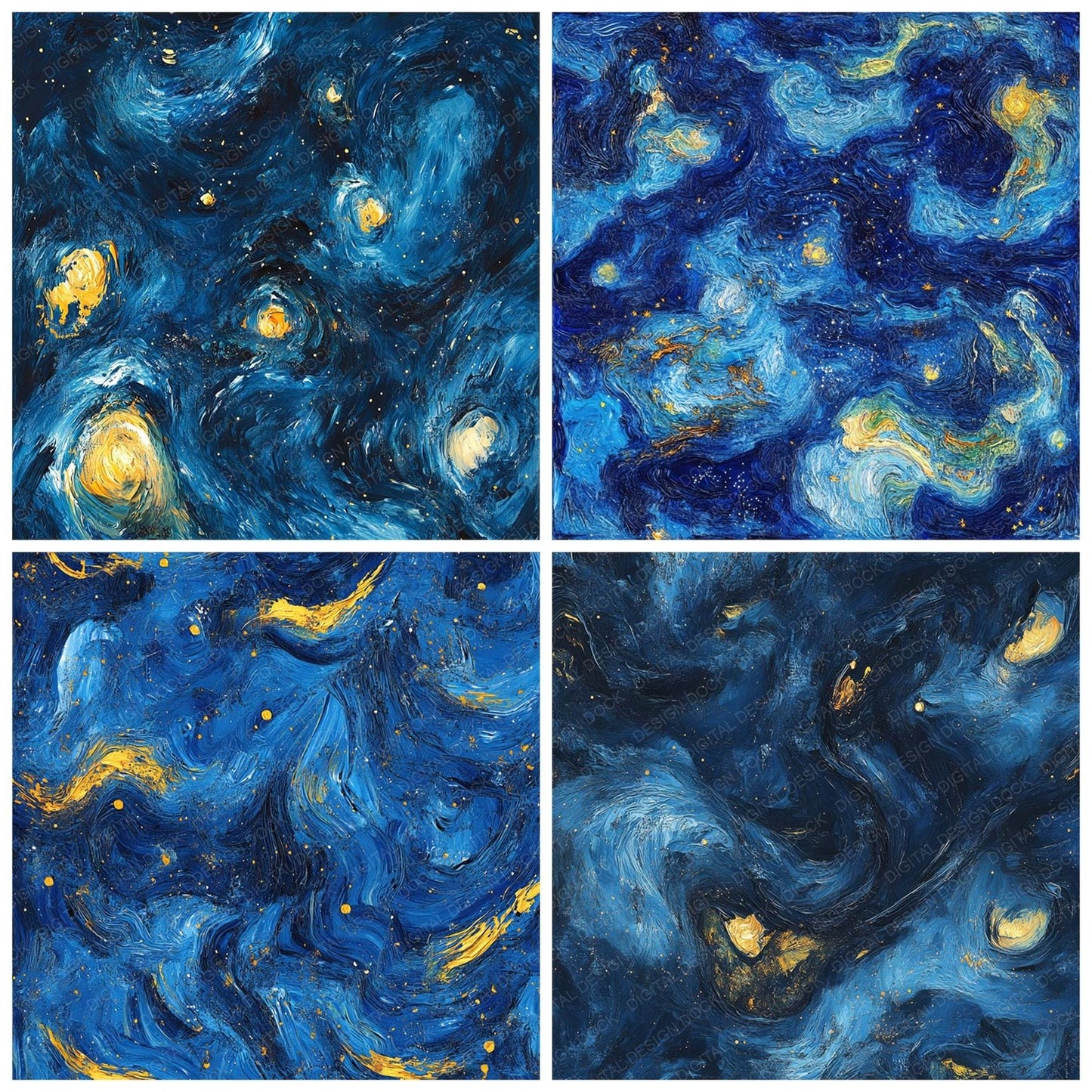 Van Gogh Inspired Digital Paper Pack (DDD004135)
