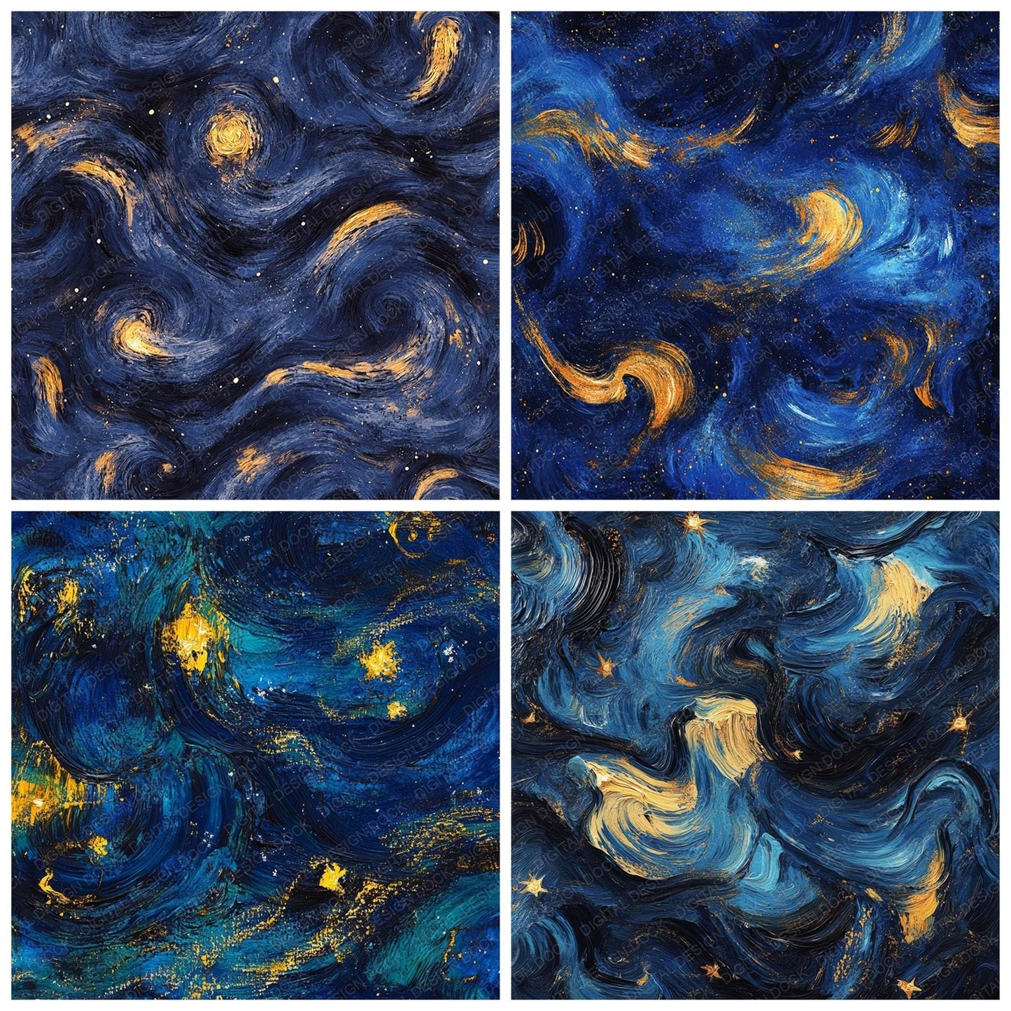 Van Gogh Inspired Digital Paper Pack (DDD004135)
