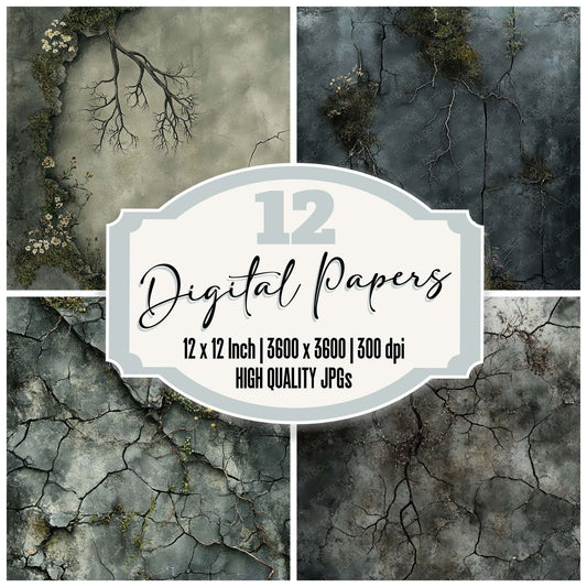 Vein Moss Echo Digital Paper Pack (DDD004140)