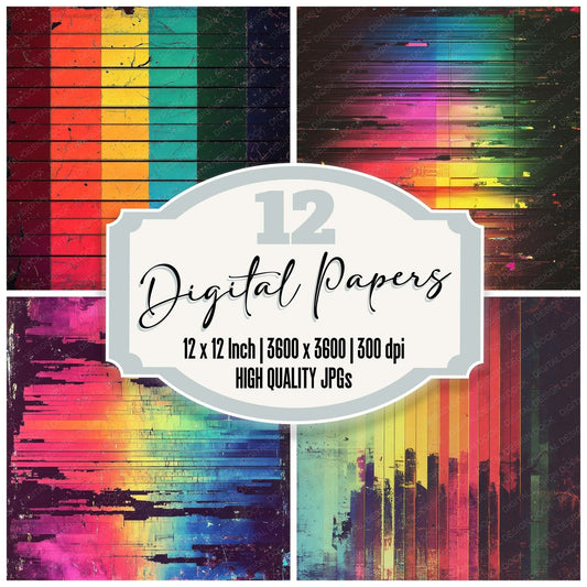 VHS Spectrum Static Digital Paper Pack (DDD004147)