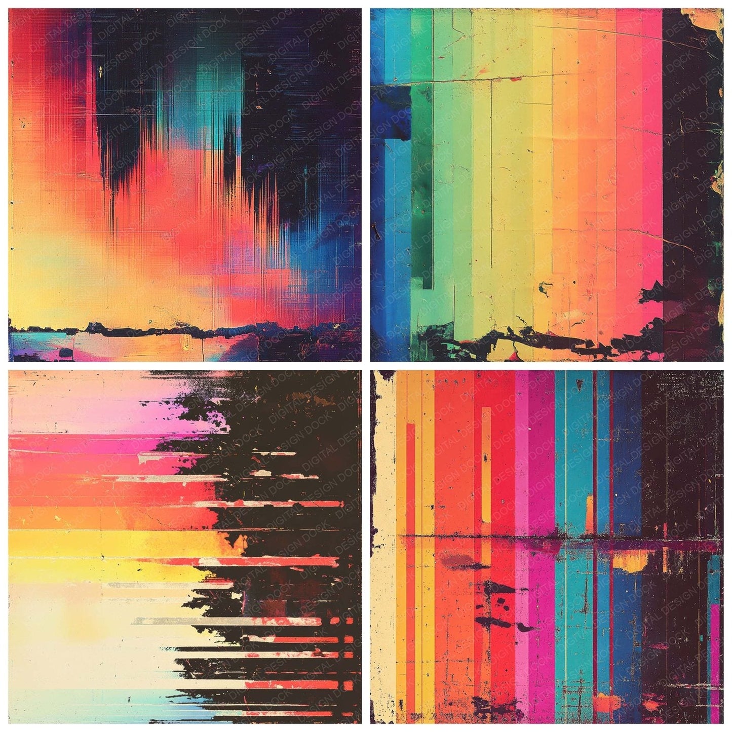 VHS Spectrum Static Digital Paper Pack (DDD004147)