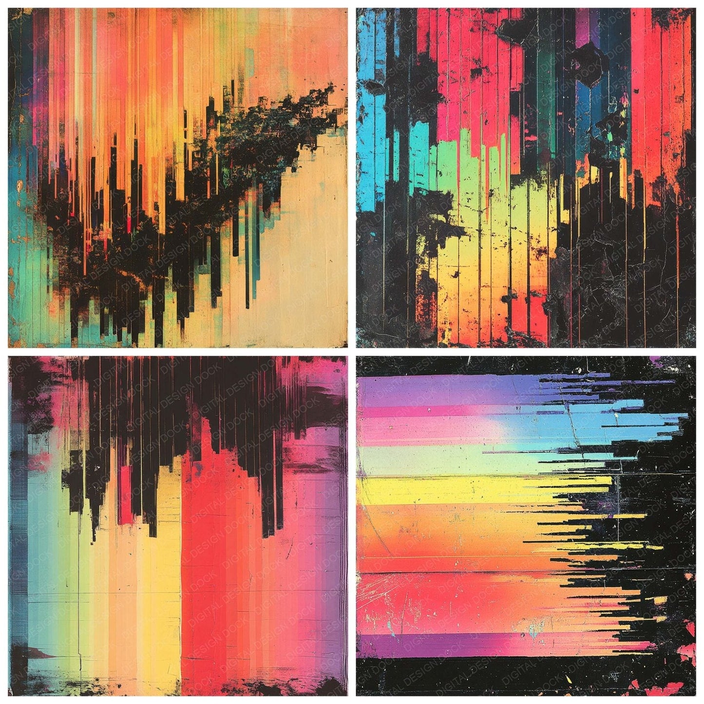 VHS Spectrum Static Digital Paper Pack (DDD004147)
