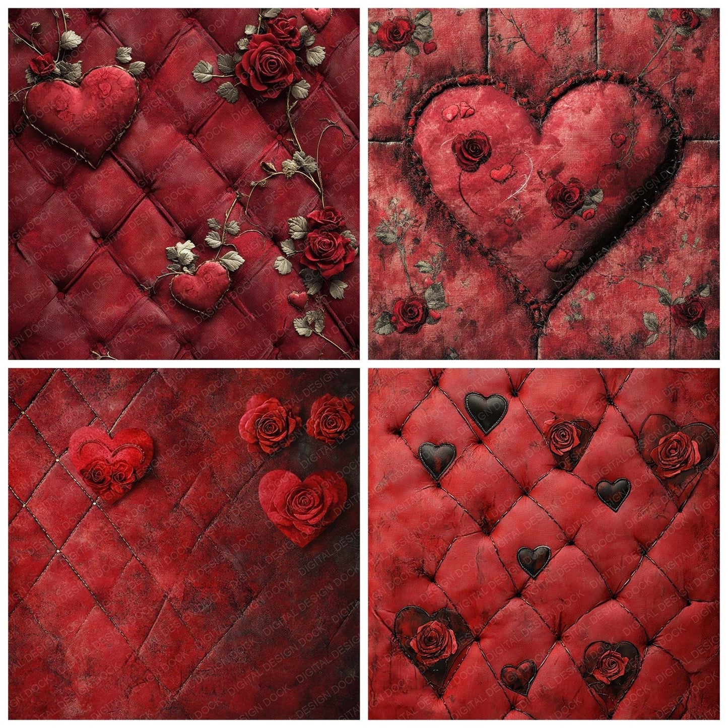Velvet Stitch Passion Digital Paper Pack (DDD004154)