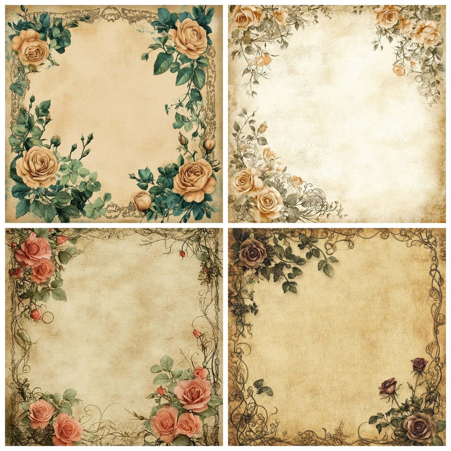 Victorian Bloom Digital Paper Pack (DDD004162)