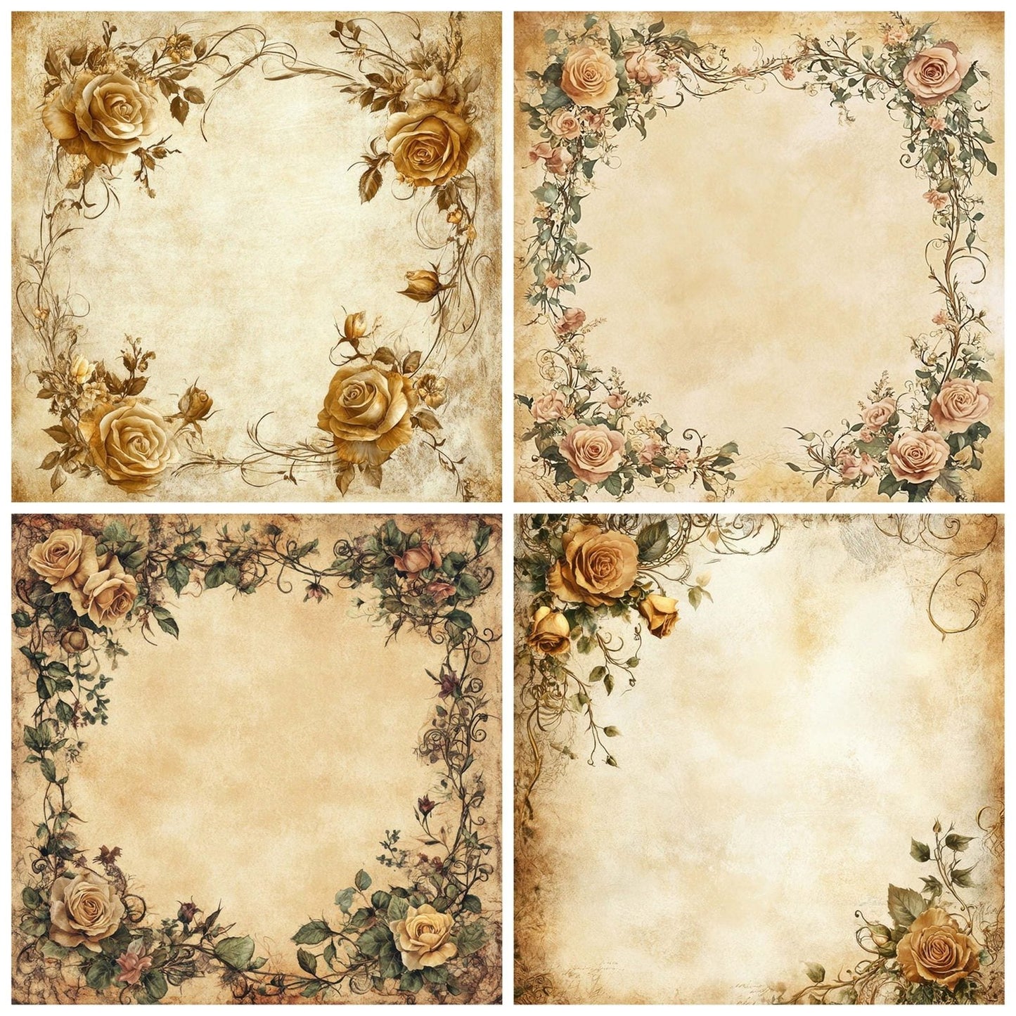 Victorian Bloom Digital Paper Pack (DDD004162)
