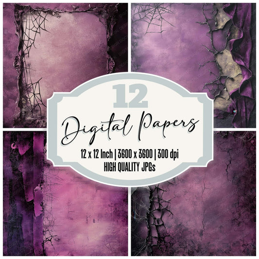 Victorian Decoupage Broken Mirror Lace Digital Paper Pack (DDD004172)
