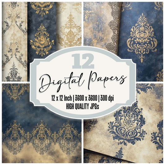 Victorian Filigree Digital Paper Pack (DDD004215)
