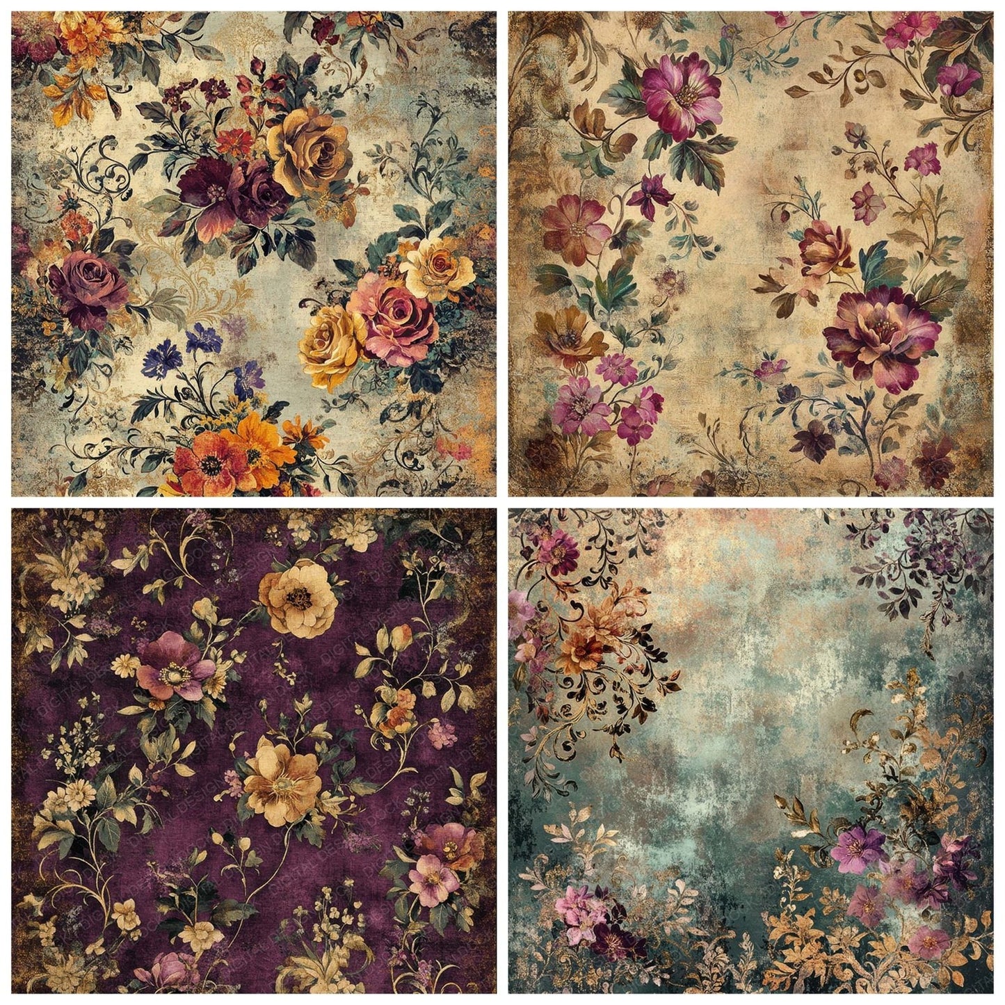 Victorian Tapestry Digital Paper Pack (DDD004217)