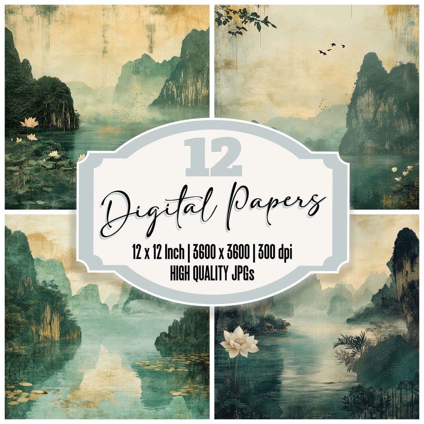 Vietnam Serenity Digital Paper Pack (DDD004218)