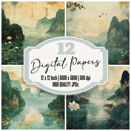 Vietnam Serenity Digital Paper Pack (DDD004218)