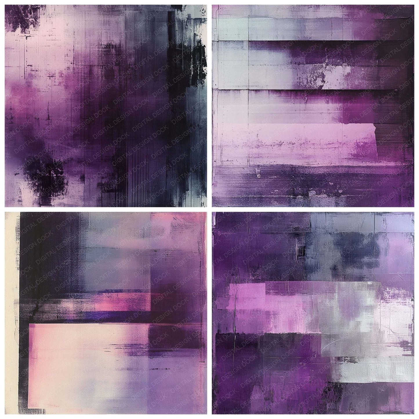 Violet Static Screen Digital Paper Pack (DDD004324)