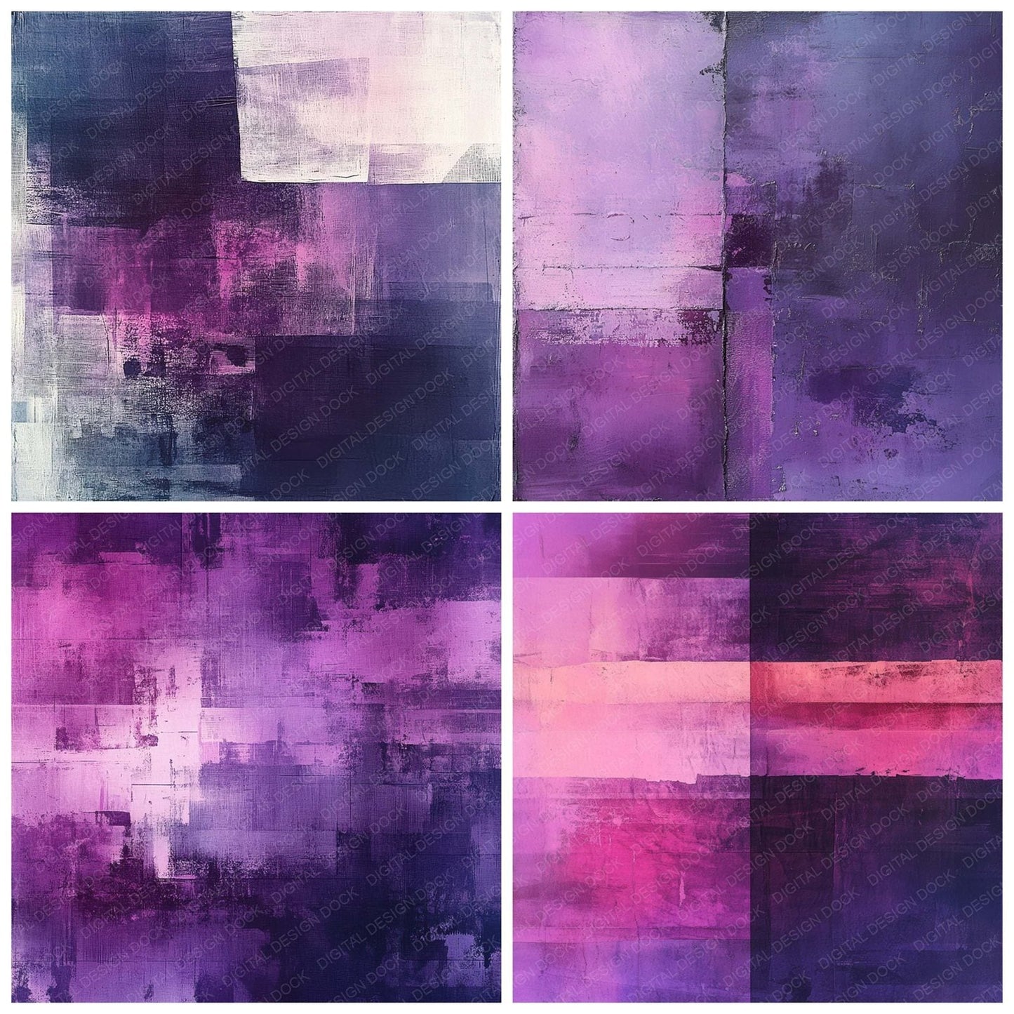Violet Static Screen Digital Paper Pack (DDD004324)