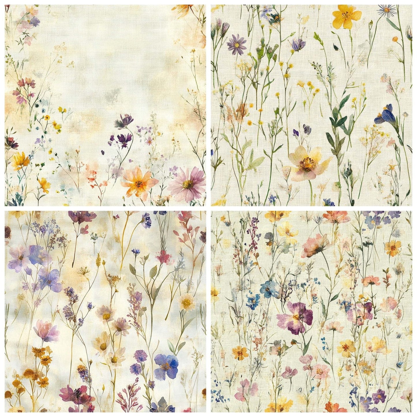 Wash Meadow Linen Digital Paper Pack (DDD004363)