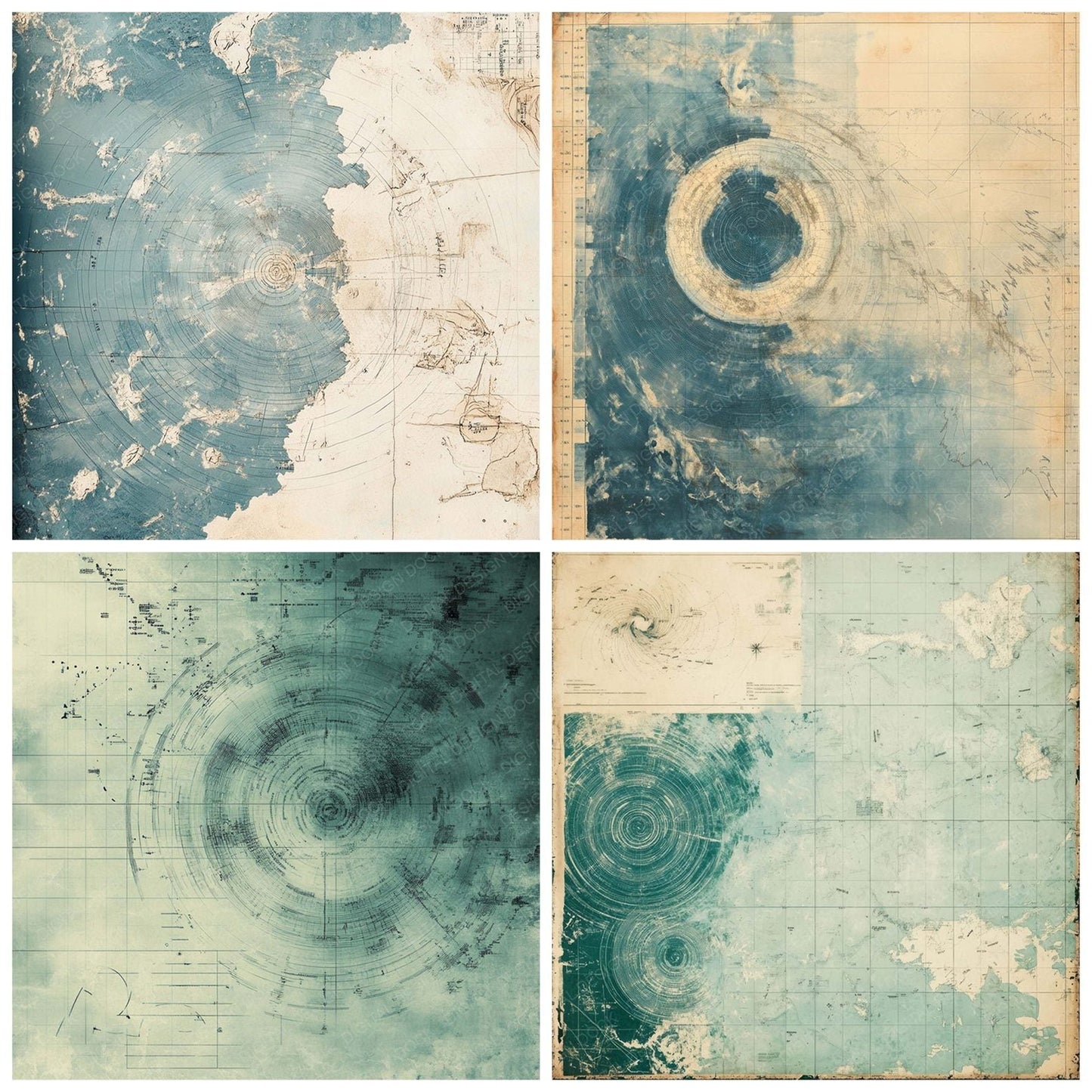 Weather Spiral Data Digital Paper Pack (DDD004382)