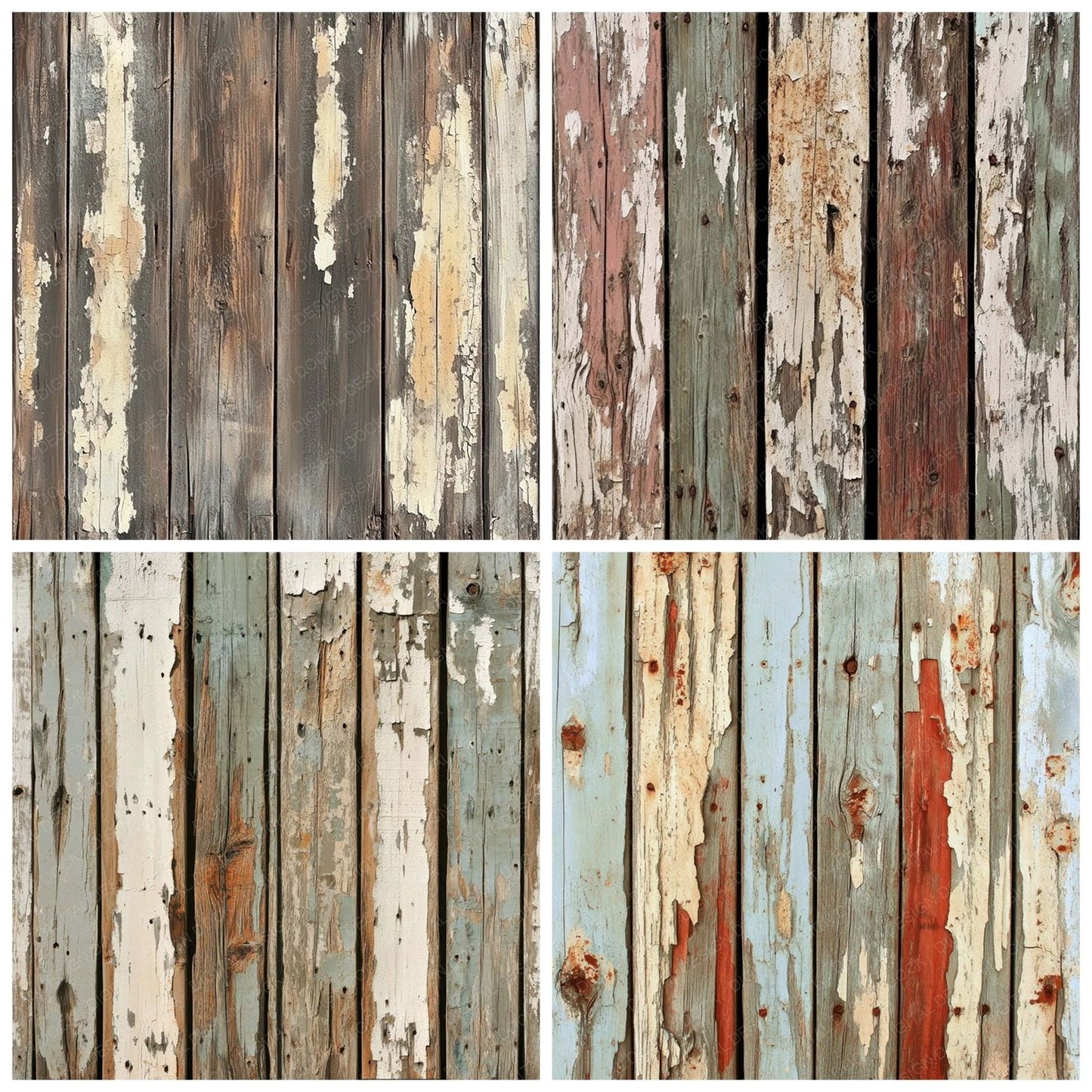 Weathered Wood Background Digital Paper Pack (DDD004390)
