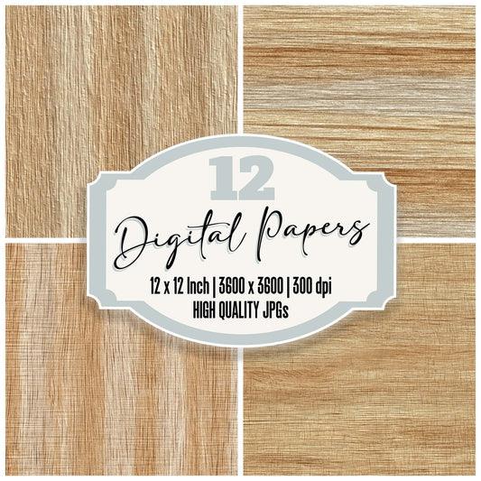 White Oak Honey Fleck Digital Paper Pack (DDD004404)