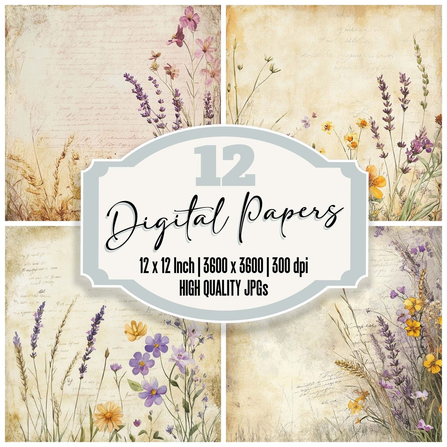 Wildflower Meadow Digital Paper Pack (DDD004419)