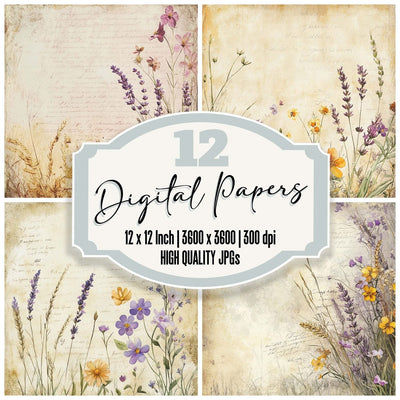 Wildflower Meadow Digital Paper Pack (DDD004419)