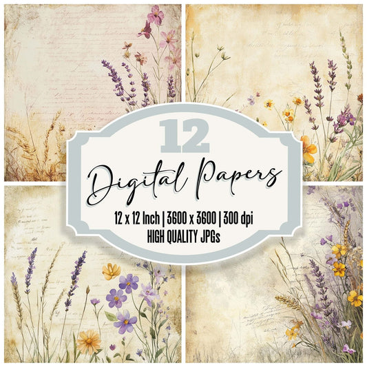 Wildflower Meadow Digital Paper Pack (DDD004419)