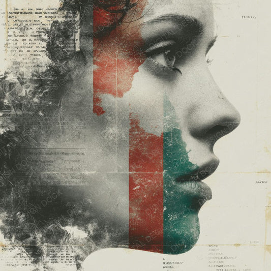 Woman Italy Face Print Digital Paper Pack (DDD004454)