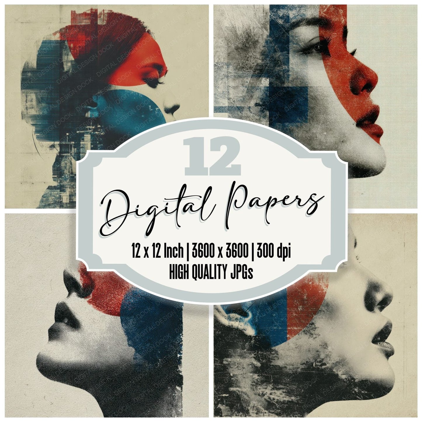 Woman Korea Face Offset Digital Paper Pack (DDD004455)
