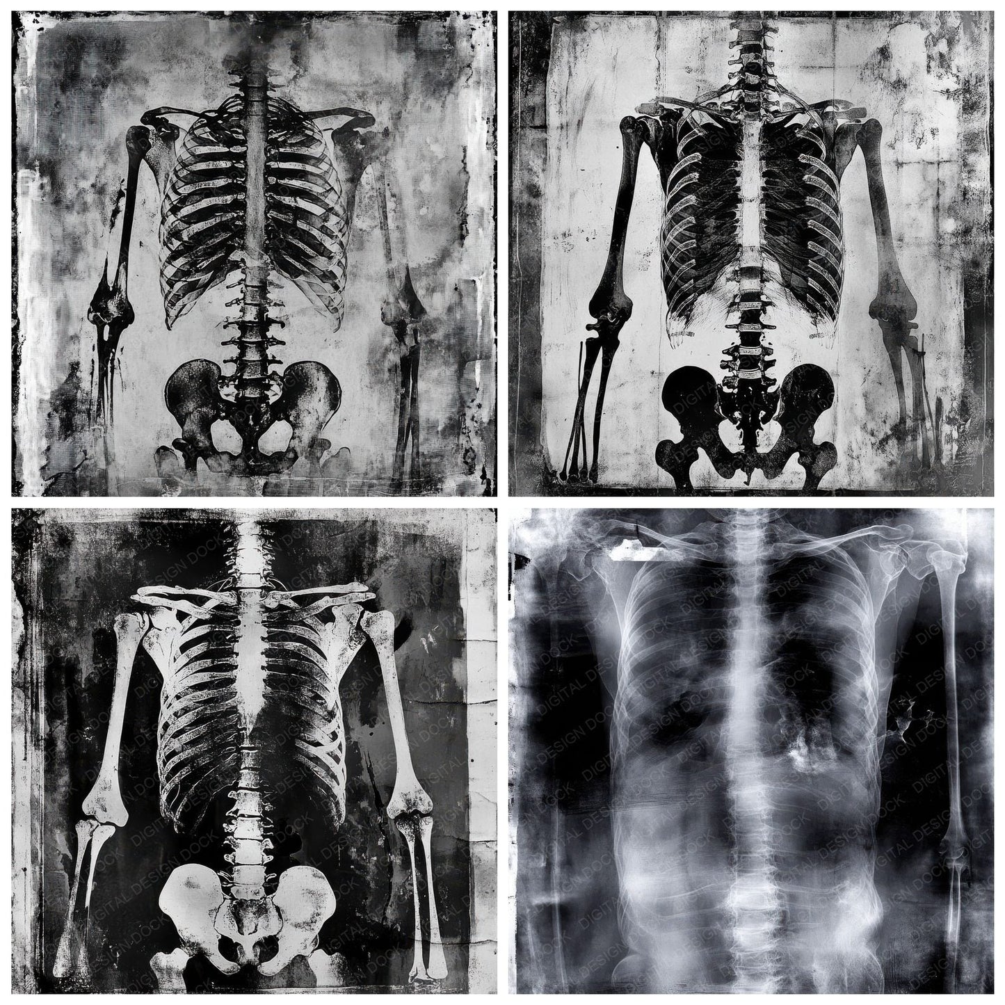 X-Ray Human Background Digital Paper Pack (DDD004482)
