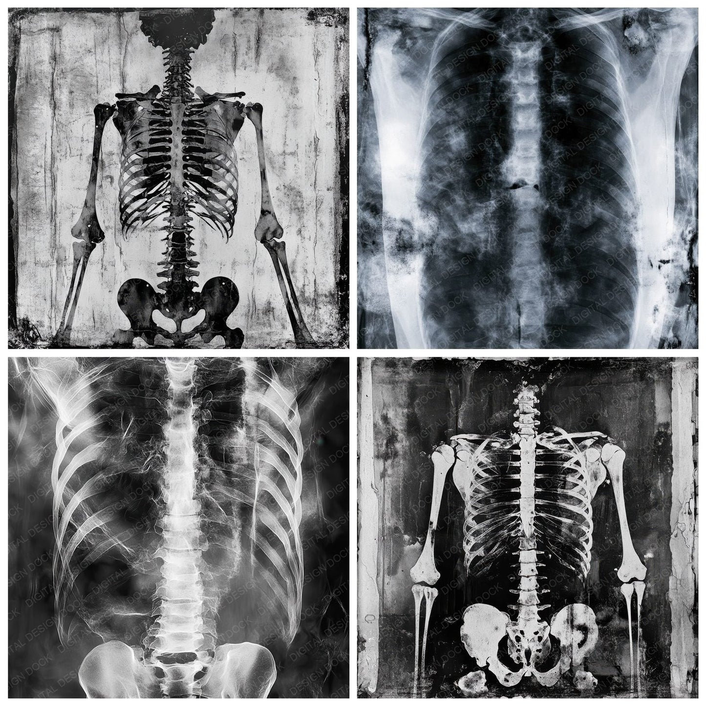 X-Ray Human Background Digital Paper Pack (DDD004482)