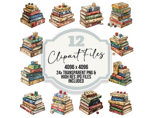 Board Games and Dice Clipart Set (DDD004716)