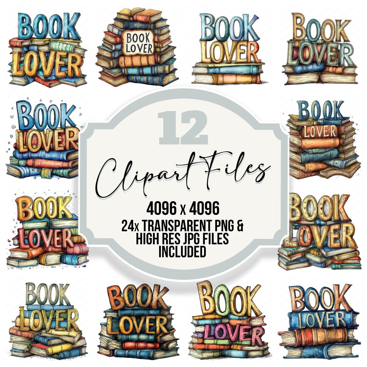 Book Lover Clipart Set (DDD004750)