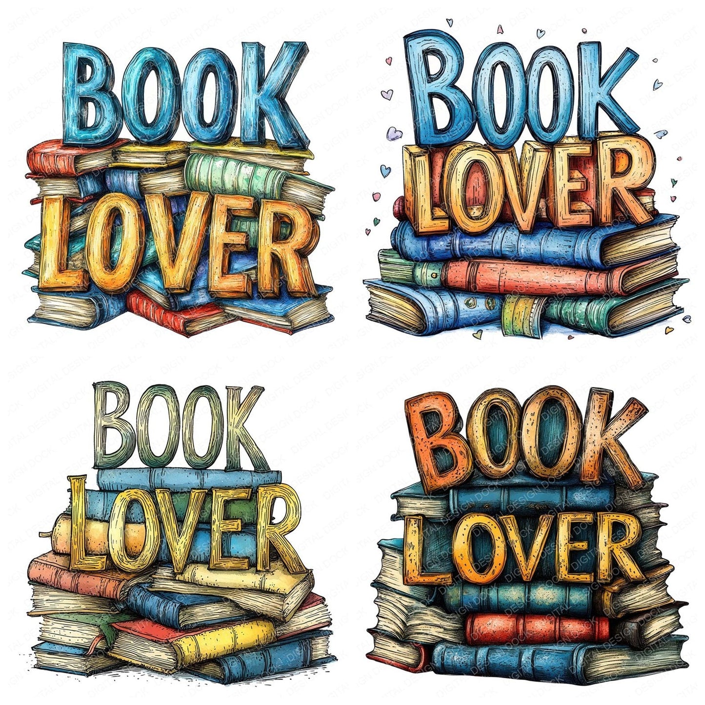 Book Lover Clipart Set (DDD004750)
