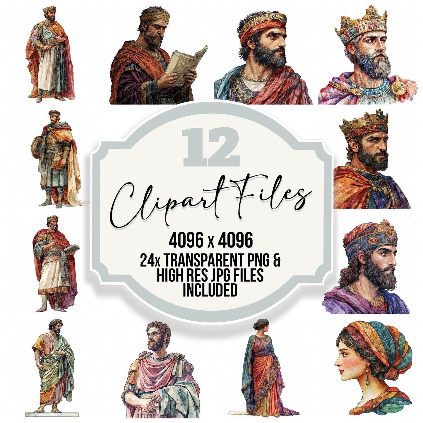 Byzantine Empire Character Clipart Set (DDD004788)