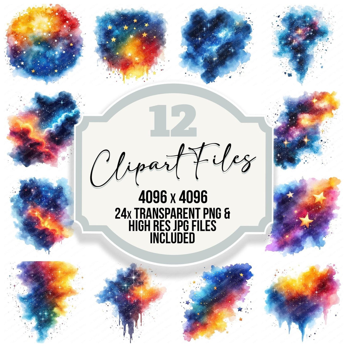 Celestial Star Cluster Clipart Set (DDD004829)
