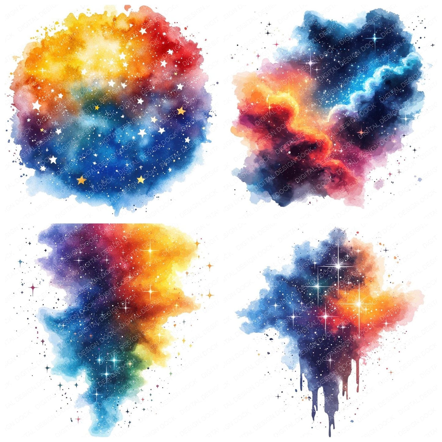 Celestial Star Cluster Clipart Set (DDD004829)