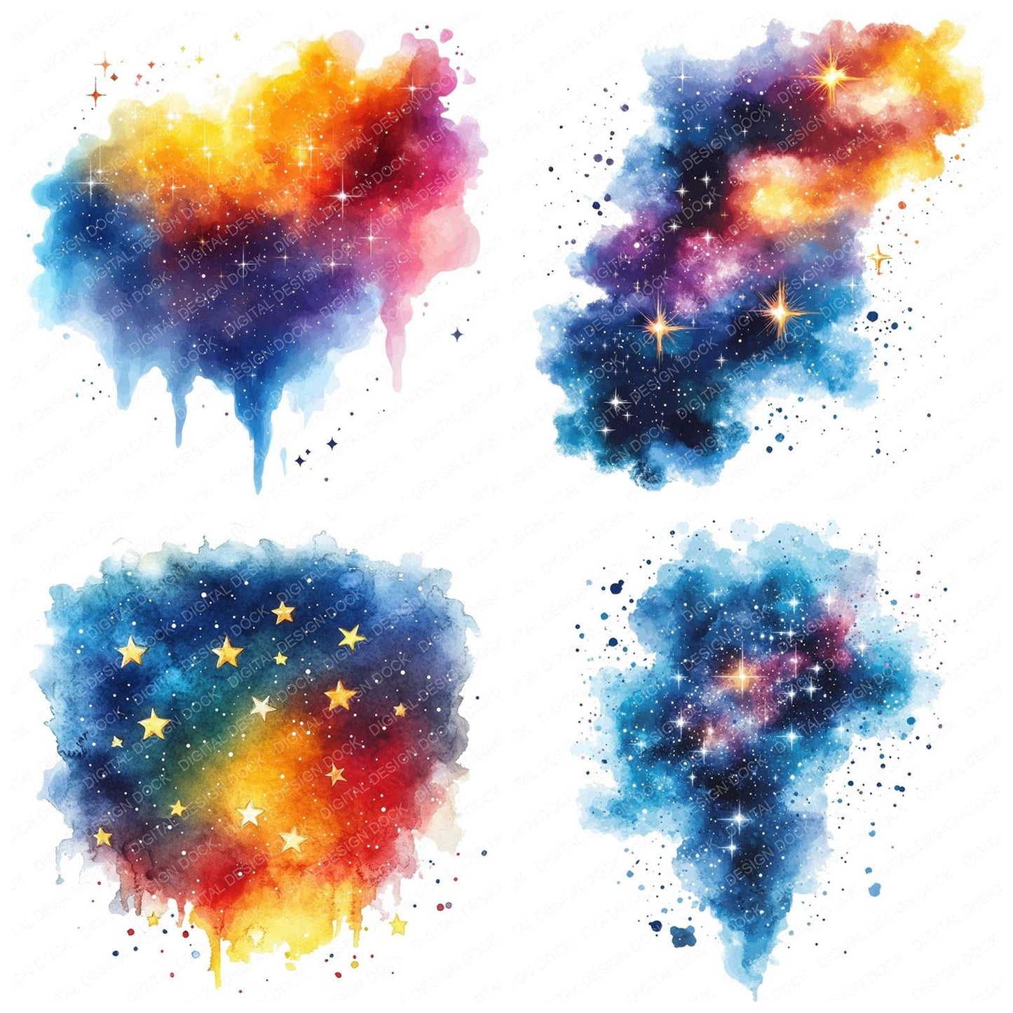 Celestial Star Cluster Clipart Set (DDD004829)