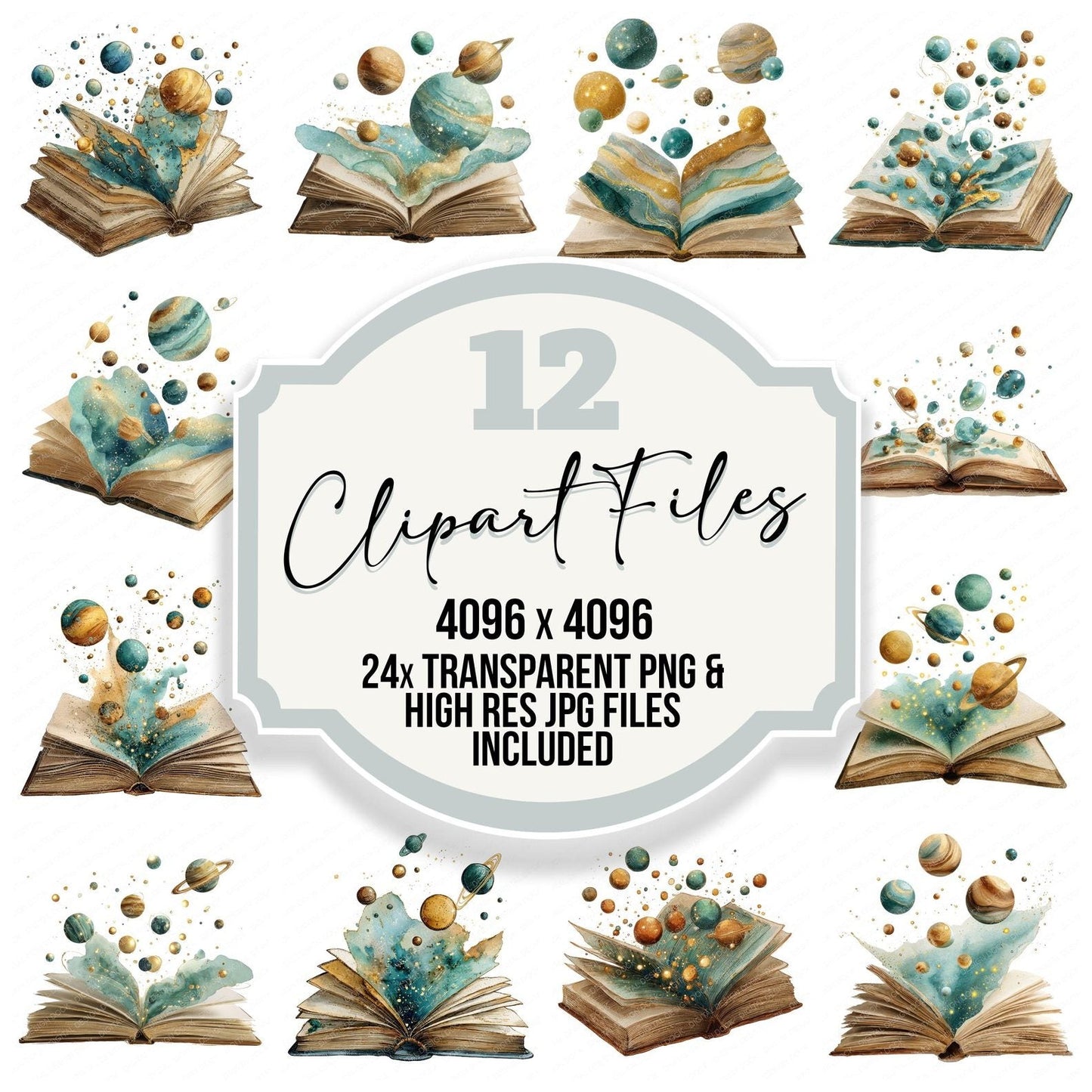Cosmic Storybook Clipart Set (DDD005013)