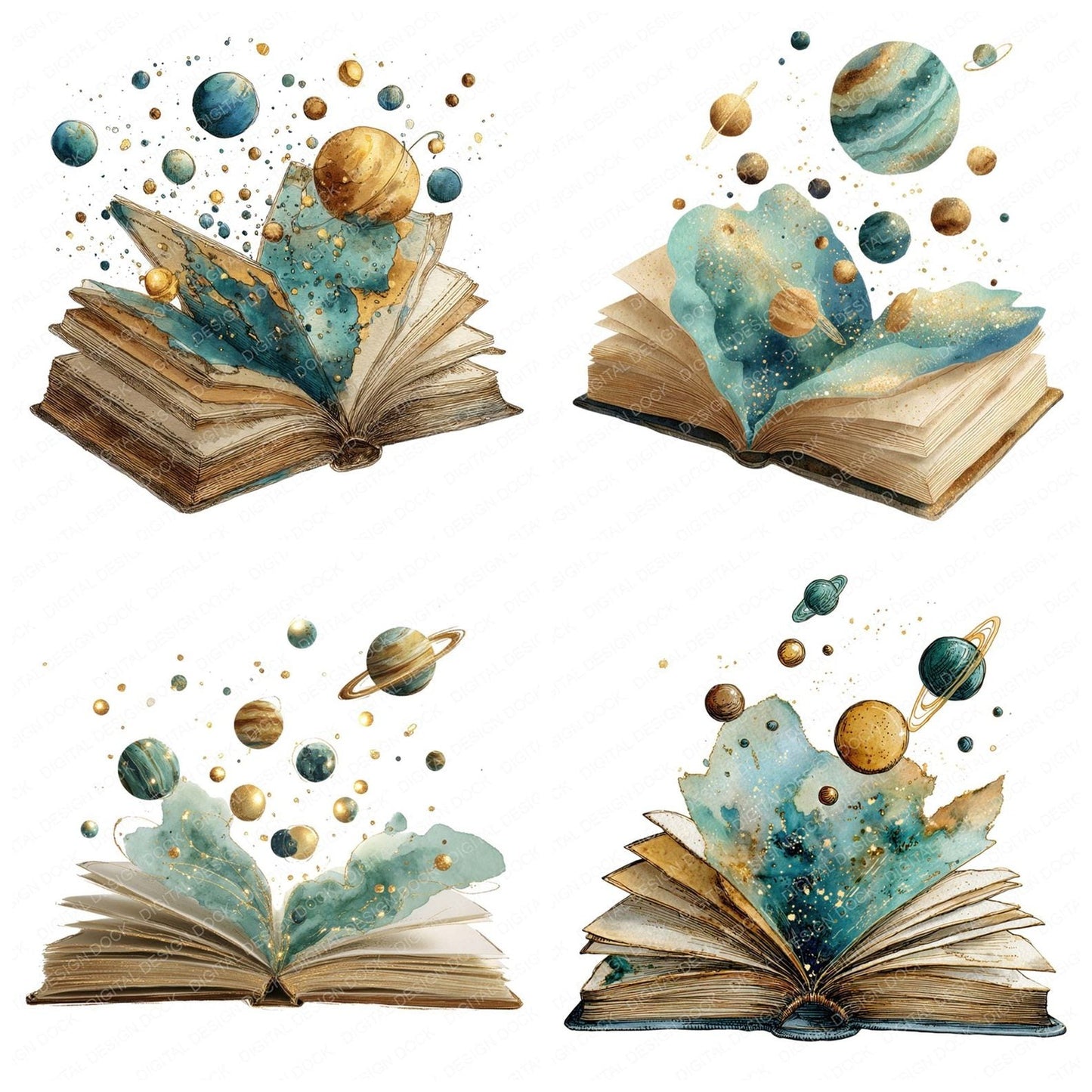 Cosmic Storybook Clipart Set (DDD005013)