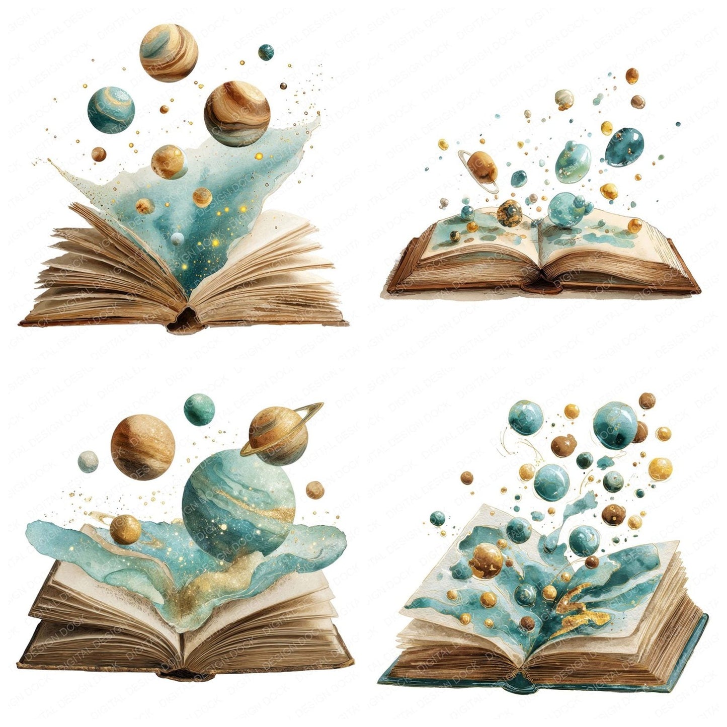 Cosmic Storybook Clipart Set (DDD005013)