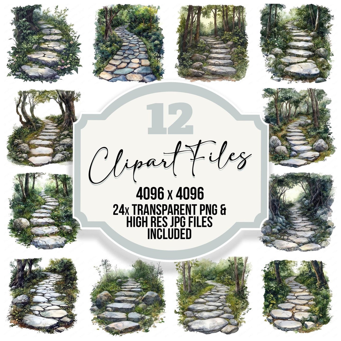 Enchanted Forest Path Clipart Set (DDD005174)
