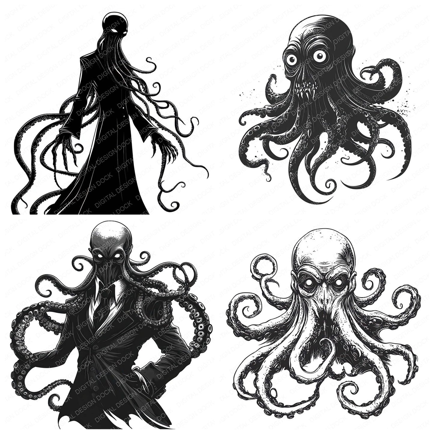 Lovecraftian Character Clipart Set (DDD005992)