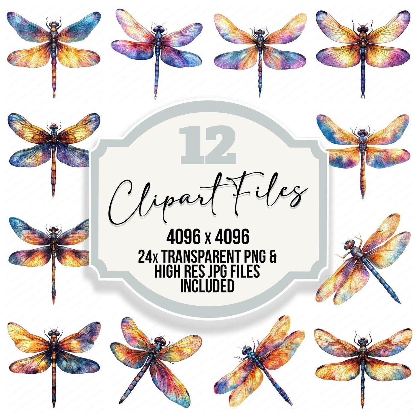 Magical Dragonfly Clipart Set (DDD005998)