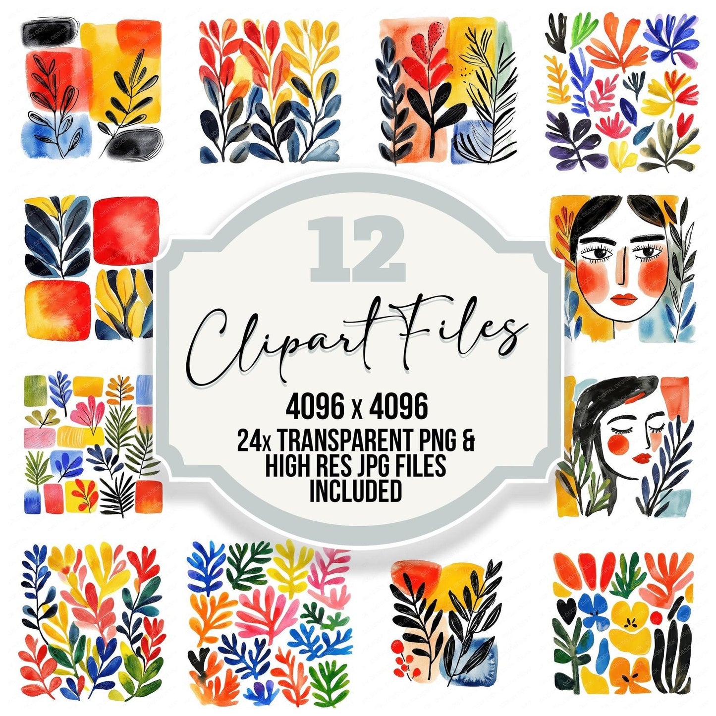 Matisse Shapes Clipart Set (DDD006028)