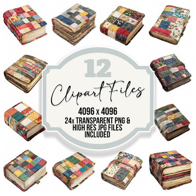 Patchwork Junk Journal Clipart Set (DDD006265)