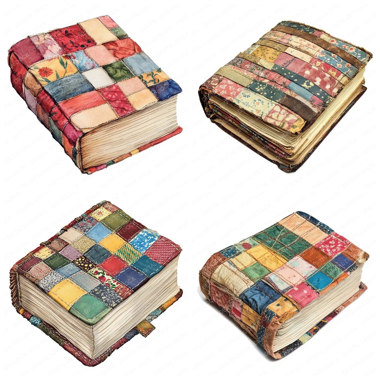 Patchwork Junk Journal Clipart Set (DDD006265)